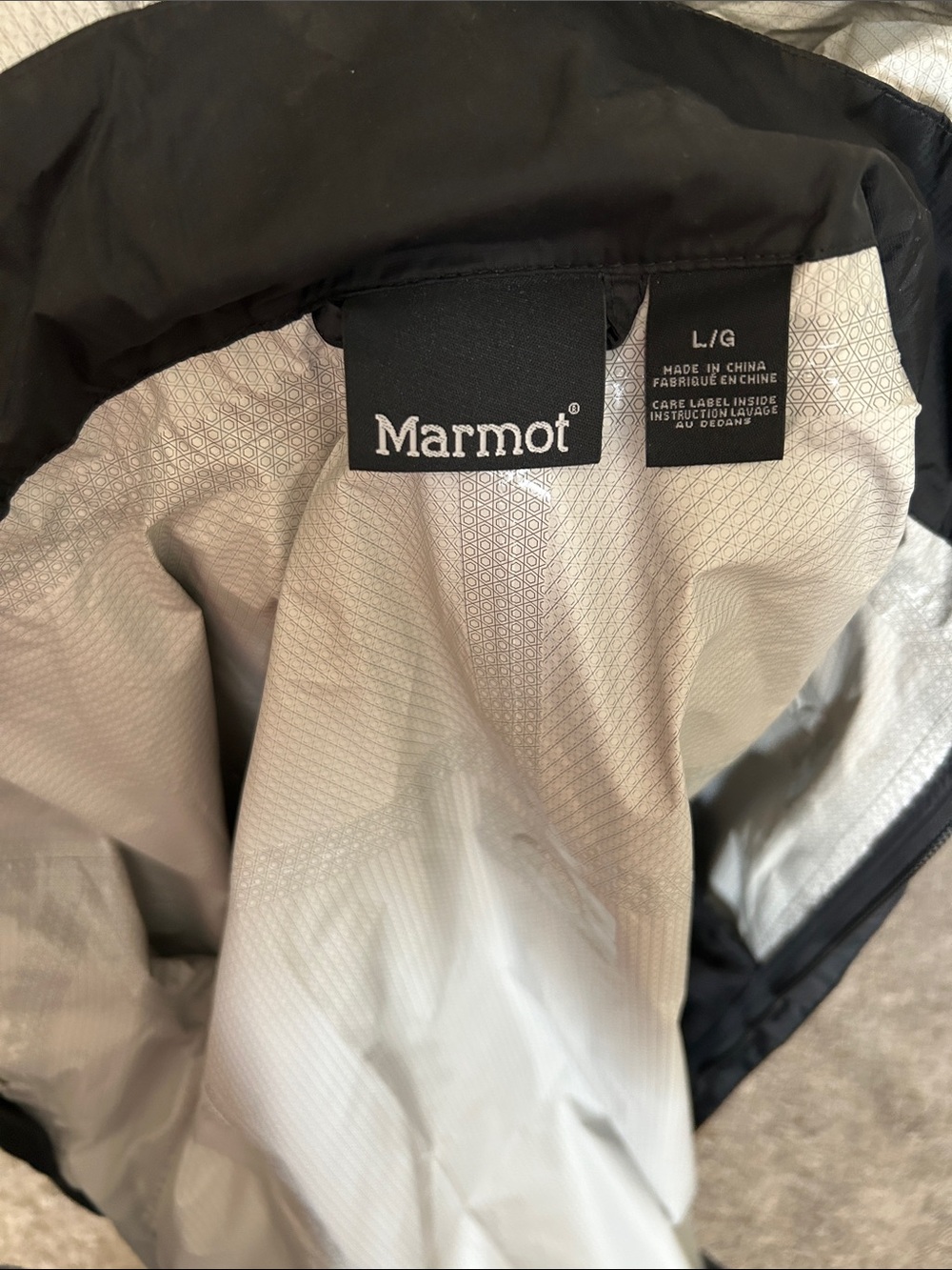 Marmot Women's Precip Eco Black Hooded Waterproof Jacket - Picture 7 of 9